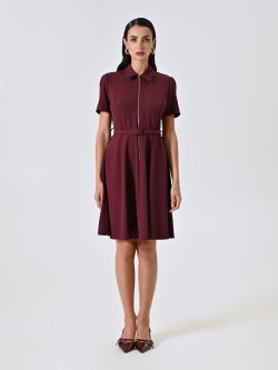 Kleid mit Reißverschluss und Kragen det_1