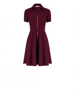 Kleid mit Reißverschluss und Kragen det_4