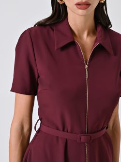Kleid mit Reißverschluss und Kragen in_i5