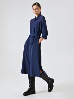 Chemisier in Cadi Blu Navy in_i7