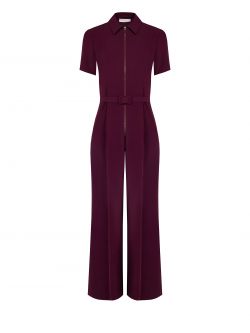 Tuta Bordeaux con Zip  det_4