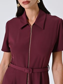 Tuta Bordeaux con Zip  in_i5