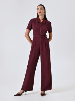 Tuta Bordeaux con Zip  in_i7