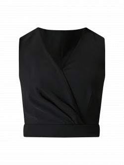 Top Nero in Tessuto Fluido det_4