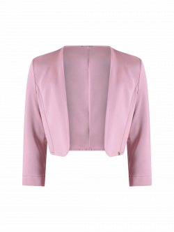 Bolero aus Satin in Malve det_4