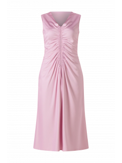 Abito Lungo Rosa Malva con Arriccio det_4