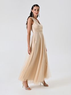 Langes Tüllkleid mit Glitzer in_i7