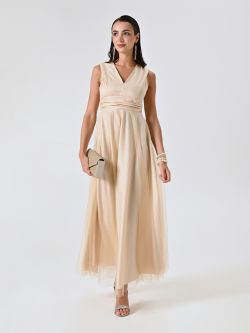 Langes Tüllkleid mit Glitzer sp_e1