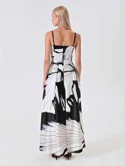 Maxi Gonna stampa Black & White det_3