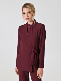Jacke mit Schleife in Bordeaux aus Cady in_i7