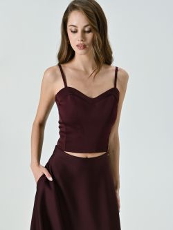 Bustier-Top in Bordeaux in_i7