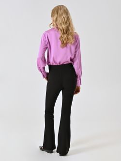 Ausgestellte Hose in Schwarz det_3