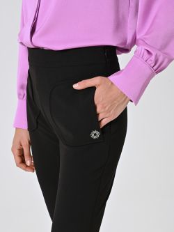 Ausgestellte Hose in Schwarz in_i5