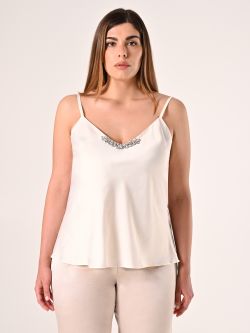 Top in Weiß mit Schmuckeinsatz det_2