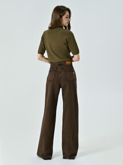 Jeans straight fit marrones det_3