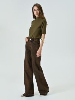Jeans straight fit marrones in_i7