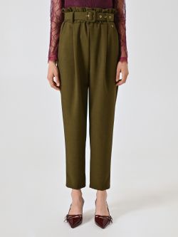Karottenhose in Militärgrün det_2