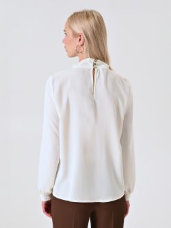Blusa Bianca con Fiocco det_3