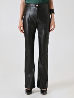 Pantalon en simili-cuir noir det_2