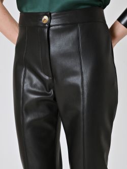 Pantalon en simili-cuir noir in_i5