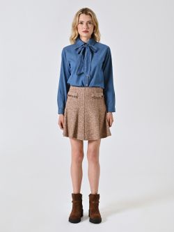 Rock aus Tweed mit Pailletten det_1