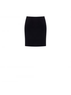 Black A-line Skirt in Technical Fabric det_4