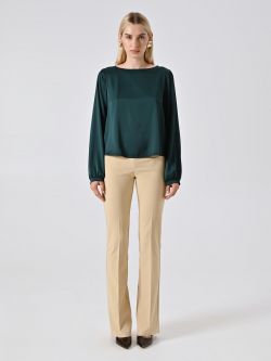 Blusa in Raso Verde det_1