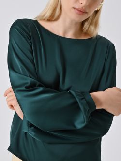 Blusa in Raso Verde in_i5