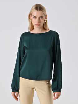 Blusa in Raso Verde in_i7