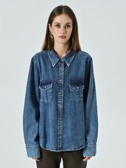 Jeanshemd in mittelblauer Waschung det_2