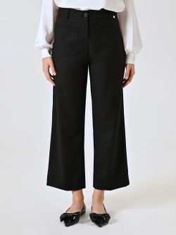 Black Trousers with Patch Pockets det_2