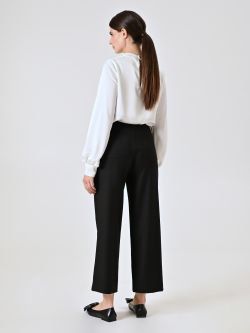 Black Trousers with Patch Pockets det_3