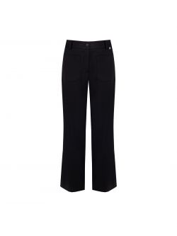 Black Trousers with Patch Pockets det_4