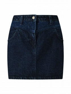 Lurex Denim Miniskirt det_4