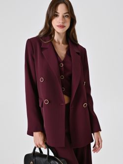 Giacca Bordeaux con Riga Nera sp_e1