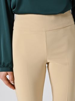 Pantaloni Flared Beige Scuro in Tessuto Tecnico in_i5