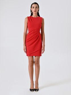Tubino Rosso Drappeggiato  det_1