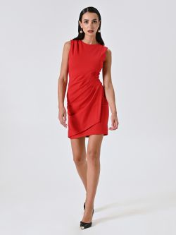 Tubino Rosso Drappeggiato  in_i7