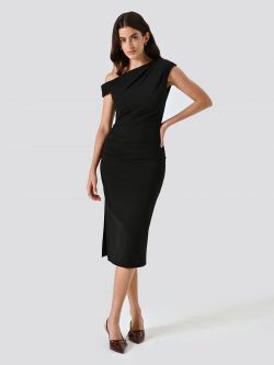 Tubino Spalline Asimmetriche Nero in_i7