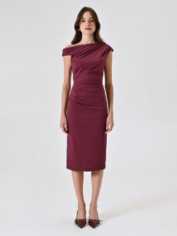 Tubino Spalline Asimmetriche Bordeaux det_1