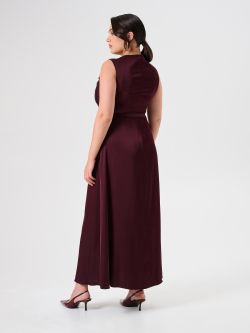 Vestido largo curvy burdeos det_3