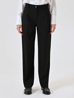 Pantaloni Neri in Misto Viscosa det_2