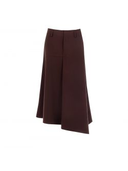 Chocolate Midi Skirt in Viscose Blend det_4