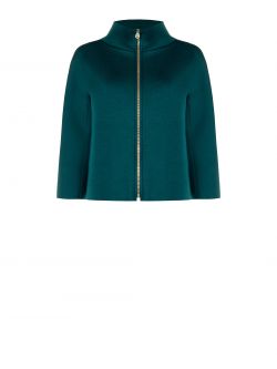 Green Cape in Scuba Fabric det_4