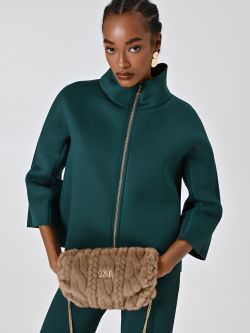 Green Cape in Scuba Fabric sp_e1