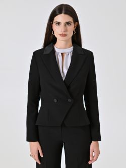 Chaqueta esmoquin en tejido técnico negro det_2