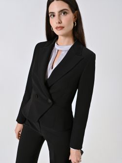 Chaqueta esmoquin en tejido técnico negro sp_e1