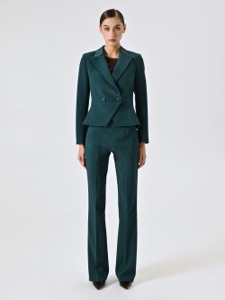 Green Tuxedo Jacket in Technical Fabric det_1