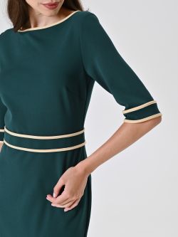 Tubino Verde con Piping in_i5