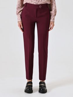 Burgundy Trousers in Technical Fabric det_2